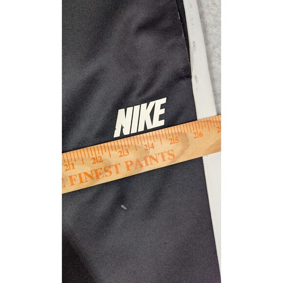Nike Men Pants Medium‎ Sweatpants Athletic Vintage Track Spellout Zip Hems - Picture 3 of 16